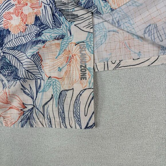 Tommy Bahama Men's Big & Tall Bahama Coast Glow Palms IslandZone Camp Shirt 4XLB - Picture 7 of 12